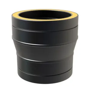 Increasing Adapter From Twin Wall To Twin Wall 6"-7" (Black) KW Pro