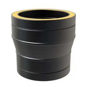 Increasing Adapter From Twin Wall To Twin Wall 5"-6" (Black) KW Pro