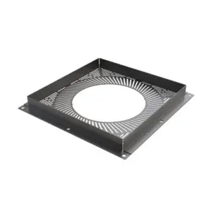 KW Pro Ventilated Fire Stop Plate - 6" (150mm) - Black