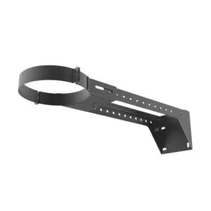Adjustable Wall Support 210-420mm for 125mm (Black) KW Pro Twin Wall