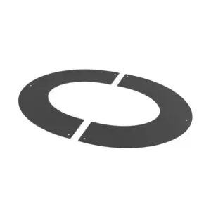 45° Round Finishing Plate for 80mm (Black) KW Pro Twin Wall