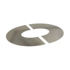 Round 45° Finishing Plate for 100mm (Stainless) KW Pro Twin Wall
