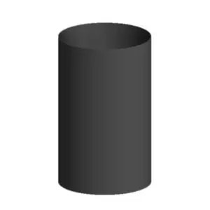 250mm Starter Pipe - Matt Black 150mm (6 Inch)