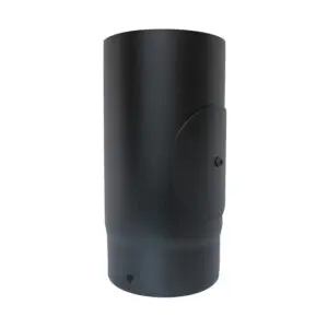250mm Pipe With Door - Matt Black 150mm (6 Inch)