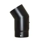 33° Elbow With Door - Matt Black 150mm (6 Inch)