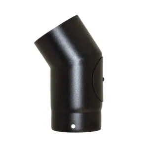 33° Elbow With Door - Matt Black 175mm (7 Inch)