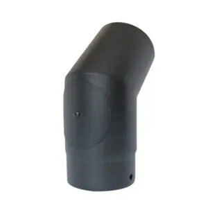 45° Elbow With Door - Matt Black 150mm (6 Inch)