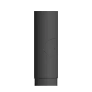 500mm Starter Pipe With Door - Matt Black 150mm (6 Inch)