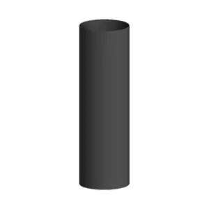 500mm Starter Pipe - Matt Black 150mm (6 Inch)