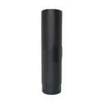 500mm Pipe With Door - Matt Black 150mm (6 Inch)