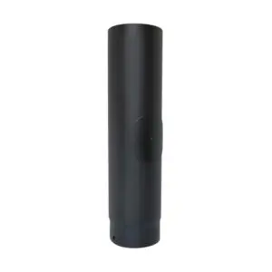 500mm Pipe With Door - Matt Black 150mm (6 Inch)