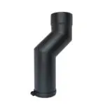 Adjustable Offset Pipe - Matt Black 150mm (6 Inch)