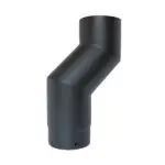Offset Pipe - Matt Black 150mm (6 Inch)