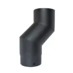 Short Offset Pipe - Matt Black 150mm (6 Inch)