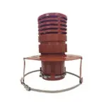 Gas Liner Pot Hanging Cowl - Terracotta 150mm (6 inch)