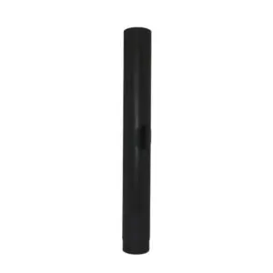 1000mm Pipe With Door - Gloss Black 125mm (5 Inch)