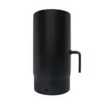 250mm Pipe With Damper - Gloss Black 125mm (5 Inch)