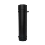 500mm 1 Part Adjustable Pipe - Gloss Black 100mm (4 Inch)