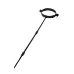 Adjustable Wall Bracket - Gloss Black 100mm (4 Inch)