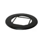 Rosette Collar - Gloss Black 100mm (4 Inch)