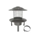 Pot Hanging Cowl - Stainless - Screw-Fix  80mm (3 Inch)