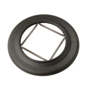 Rosette Collar - Matt Black 200mm (8 Inch)