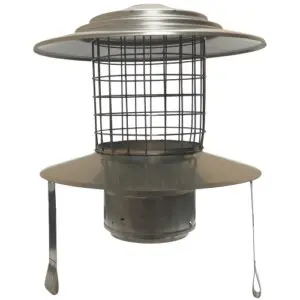 6" Pot Hanging Cowl - Stainless - Screw-Fix