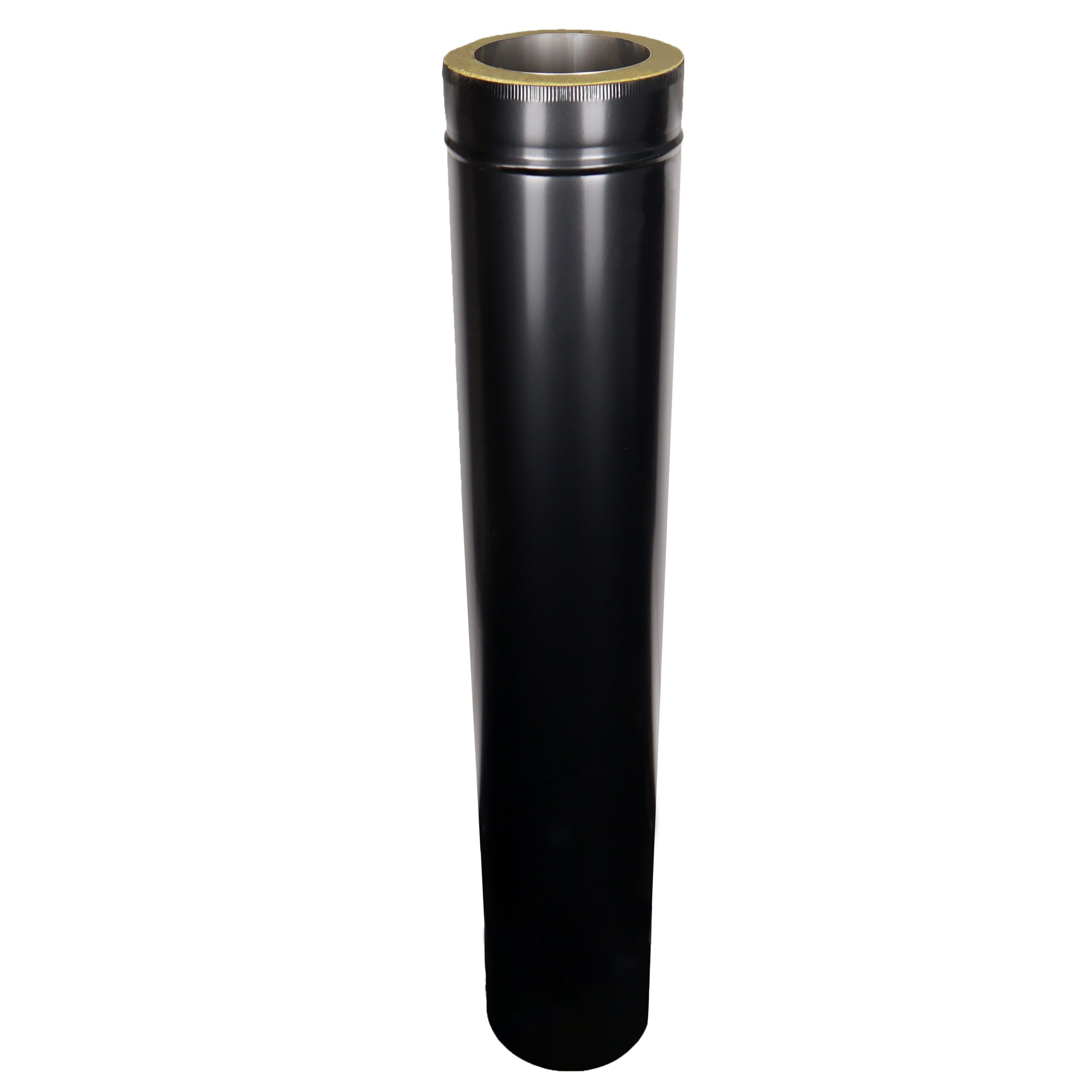 1000mm Length Twin Wall Pipe 125mm Black Flexible Flue Liners 1000mm-length-twin-wall-pipe-125mm-black-flexible-flue-liners