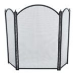 Fire Screen 3 Fold Height 29" (Black)