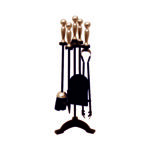 Fireside Ball Top Tool Set (Black/Satin Nickel)