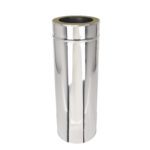 500mm Length - Twin Wall Pipe 125mm (Stainless)