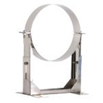 80-130mm Wall Bracket - Twin Wall Pipe 125mm (Stainless)