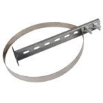 Adjustable Wall Bracket - Single Walled Flue Pipe - Silver (125mm)