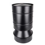 All Weather Cowl - Twin Wall Pipe 125mm (Black)
