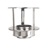 Rain Cap - Twin Wall Pipe 125mm (Stainless)