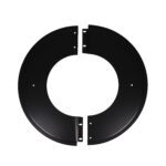 125mm Decorative Collar, Single Wall Flue Pipe, Matt Black