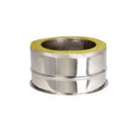 Tee Cap with Drain - Twin Wall Pipe 125mm (Stainless)