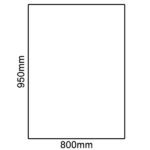Glass Hearth (Rectangle) - 950mm x 800mm
