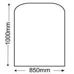 Granite Hearth (Standard, Polished, Medium) - 850mm x 1000mm