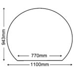 Truncated Sandstone Hearth - 1100mm x 943mm (Various Colours)