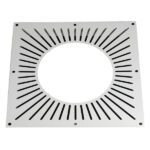 Ventilated Fire Stop Plate - Twin Wall Pipe 125mm (White)
