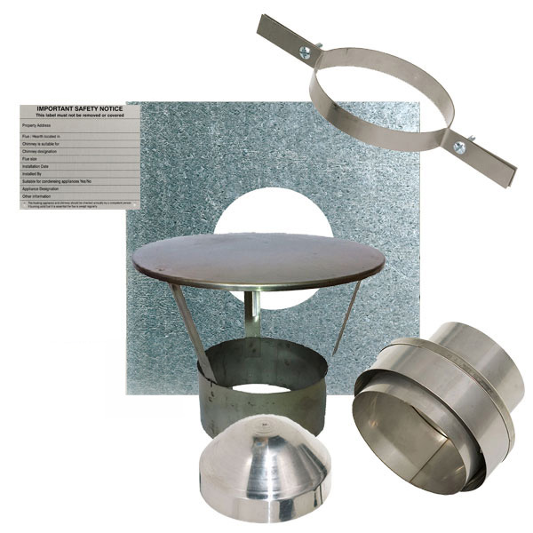 200mm Flexible Flue Liner Install Kit 6 Flexible Flue Liners