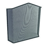 Classic Fire Screen Gothic Arch (All Black)