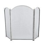 Fire Screen 3 Fold Height 26" (Pewter Plated)
