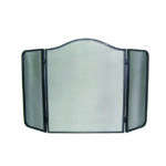 Fire Screen 3 Fold Wave (Black)
