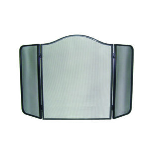Fire Screen 3 Fold Wave (Black)