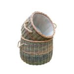 Fireside 'Country' Log Baskets - Set Of 2