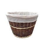 Fireside Elasticated White Liner For Round Rustic Log Basket 23102