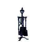 Fireside Fleur De Lys Tool Set (Black)