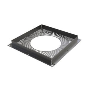 Ventilated Fire Stop Plate for 100mm (Black) KW Pro Twin Wall